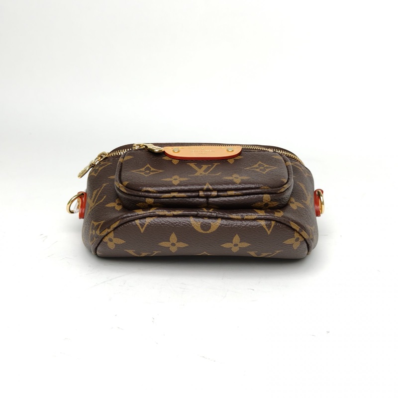 LOUIS VUITTON Bumbag腰包Mini17老花PVC晶片-3