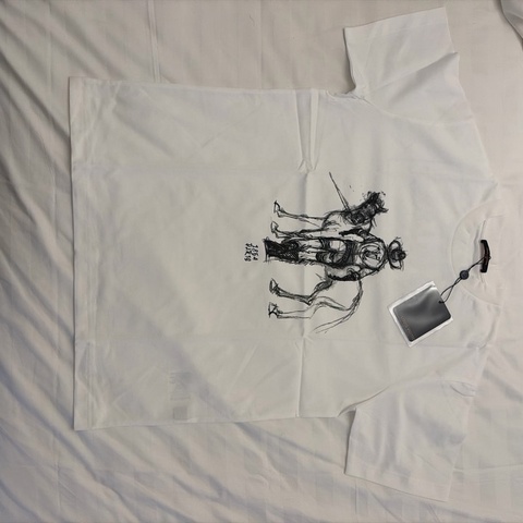 Louis Vuitton Horse Print T-Shirt 白色 馬圖案 短袖 S號 全新 吊牌未拆