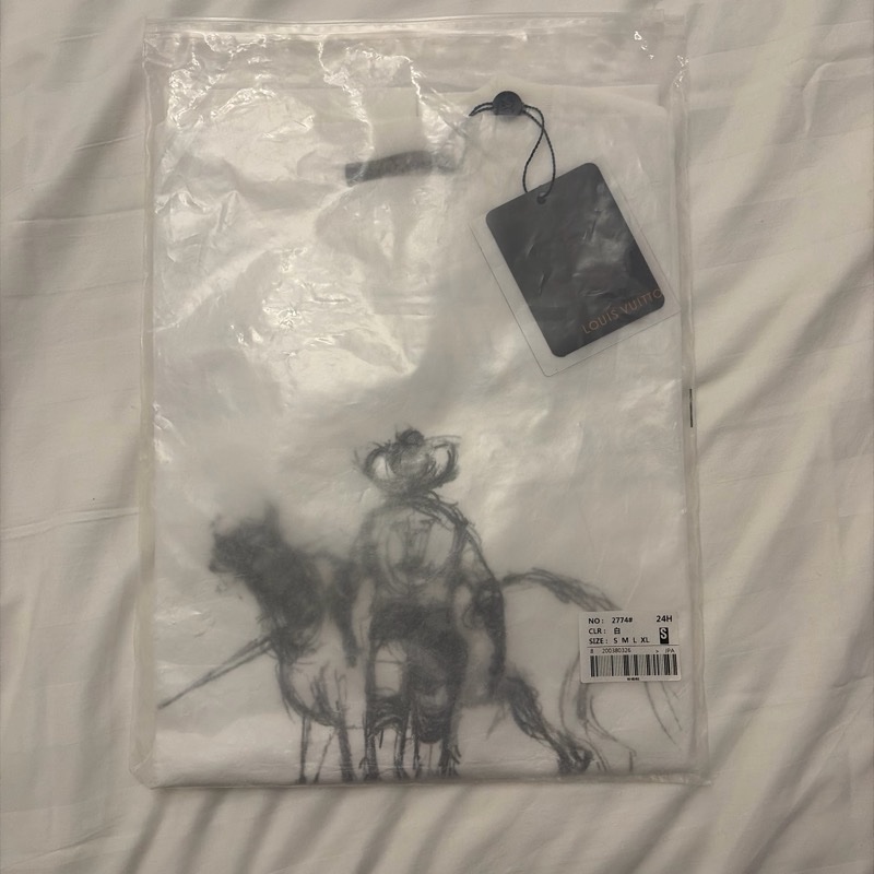 Louis Vuitton Horse Print T-Shirt 白色 馬圖案 短袖 S號 全新 吊牌未拆-4