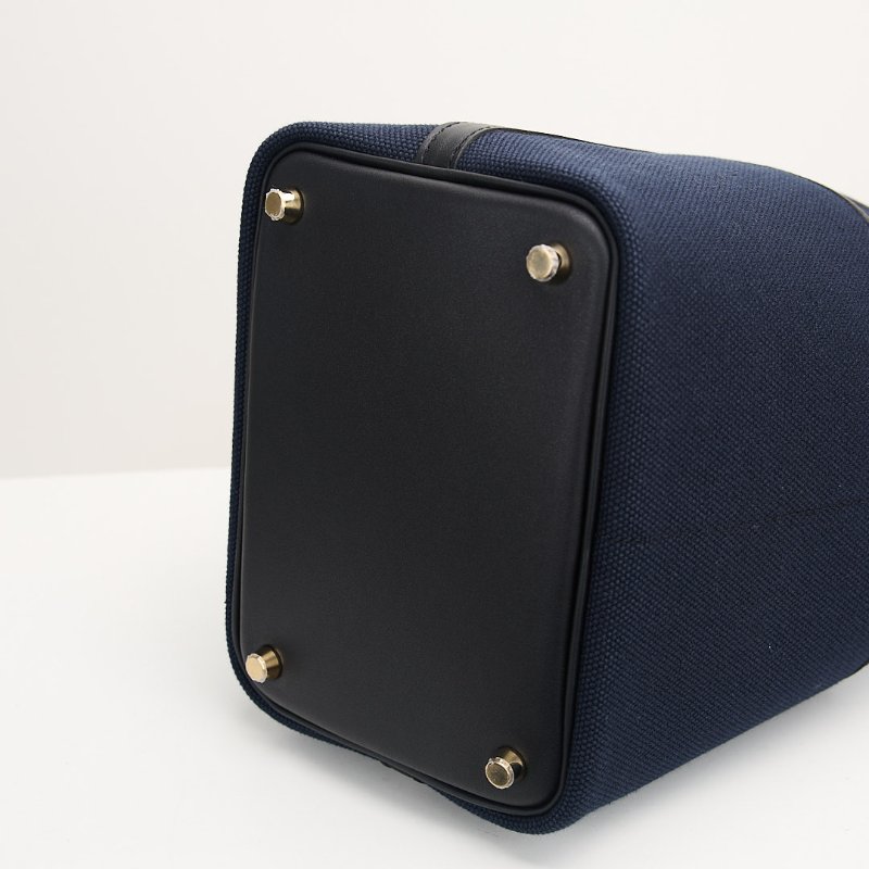 Hermès cargo picotin 18海軍藍拼黑-4