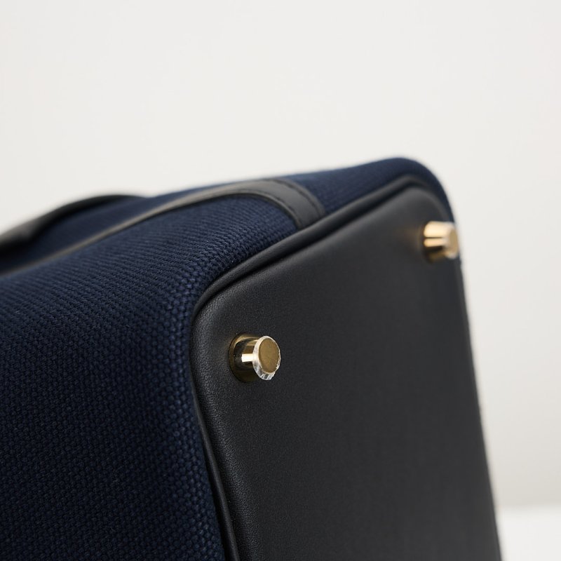 Hermès cargo picotin 18海軍藍拼黑-5