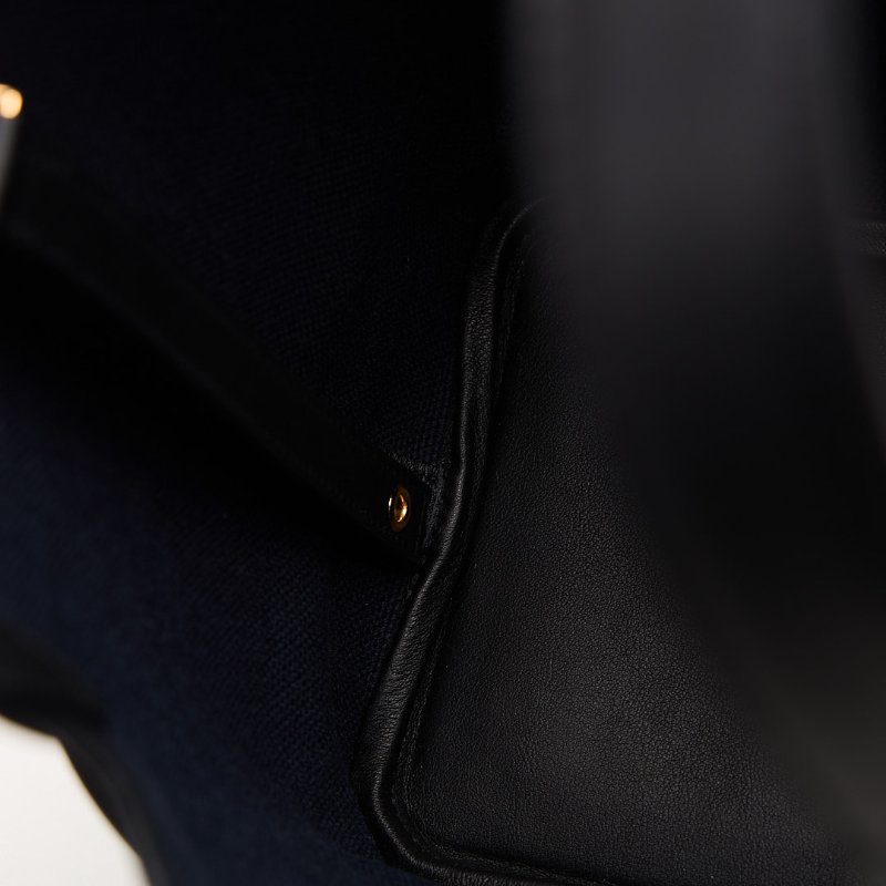 Hermès cargo picotin 18海軍藍拼黑-13