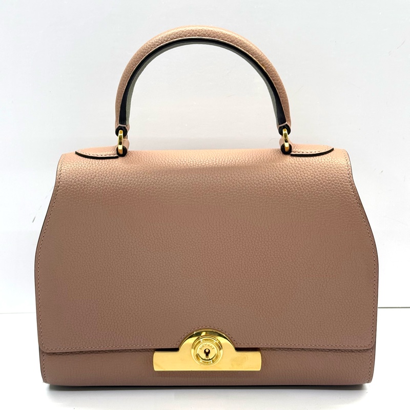 MOYNAT 藕粉色牛皮手提斜背2WAYS包 REJANE（有燙印字母）-0