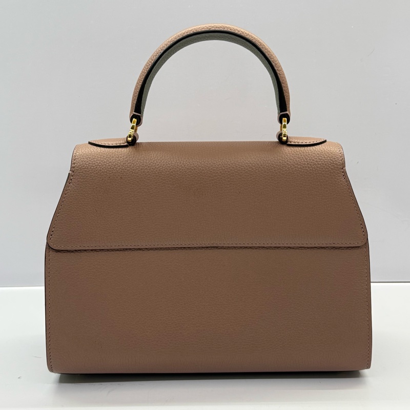 MOYNAT 藕粉色牛皮手提斜背2WAYS包 REJANE（有燙印字母）-1