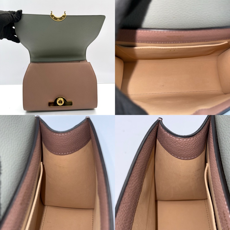 MOYNAT 藕粉色牛皮手提斜背2WAYS包 REJANE（有燙印字母）-5