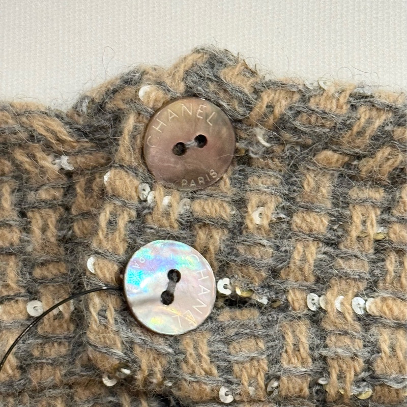 《新歡舊愛》近新CHANEL香奈兒毛呢亮片可愛短裙40/M-3