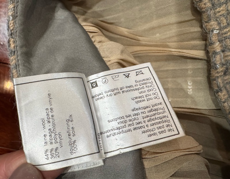 《新歡舊愛》近新CHANEL香奈兒毛呢亮片可愛短裙40/M-7