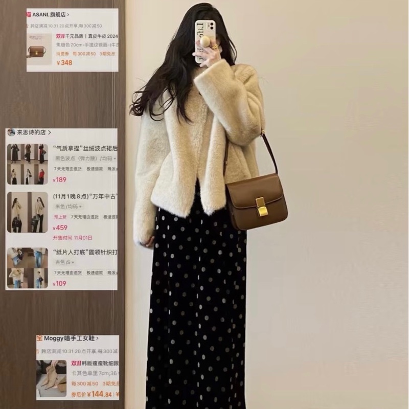 「M.Y精品」 Ce_line box 豆腐包 小號 classic 焦糖色-2