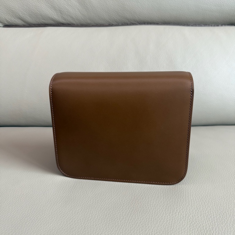 「M.Y精品」 Ce_line box 豆腐包 小號 classic 焦糖色-5