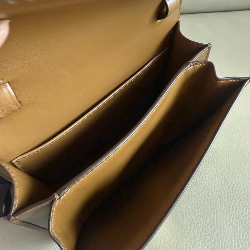 「M.Y精品」 Ce_line box 豆腐包 小號 classic 焦糖色-22