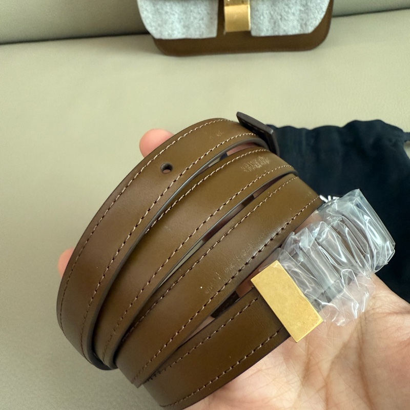 「M.Y精品」 Ce_line box 豆腐包 小號 classic 焦糖色-26