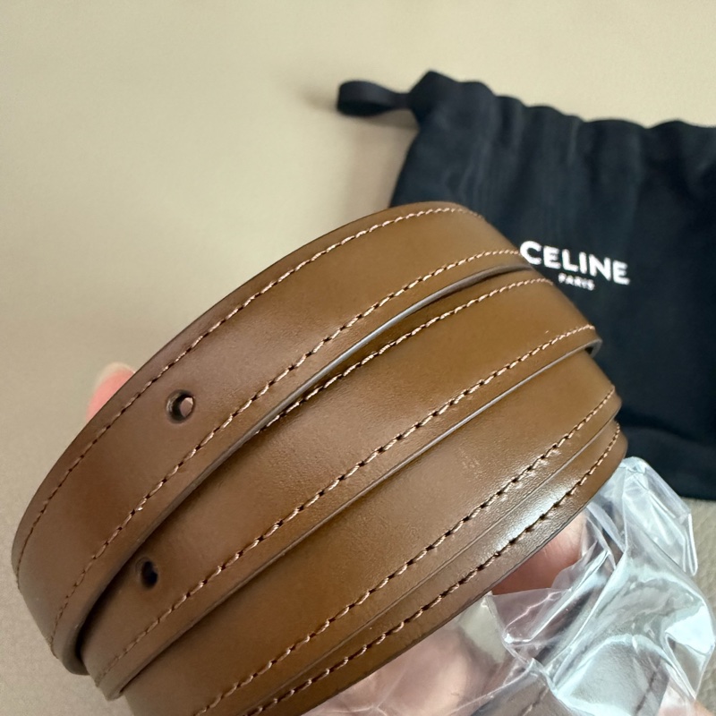 「M.Y精品」 Ce_line box 豆腐包 小號 classic 焦糖色-28