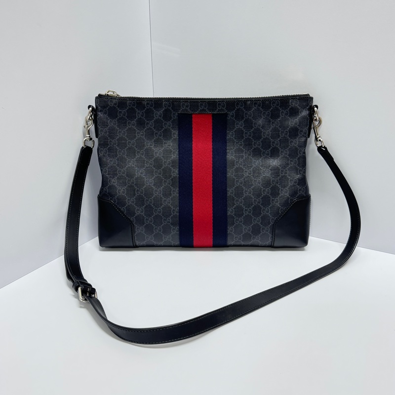 【極新🎁】 GUCCI 專櫃新款 黑老花 斜背包（專櫃83,000）-1