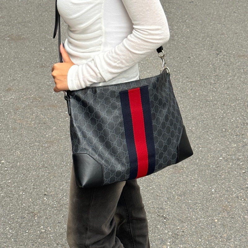 【極新🎁】 GUCCI 專櫃新款 黑老花 斜背包（專櫃83,000）-10