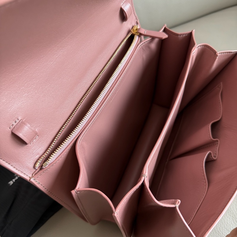 「M.Y精品」 Ce_line box 中號 豆腐包 classic 古典玫瑰粉-9