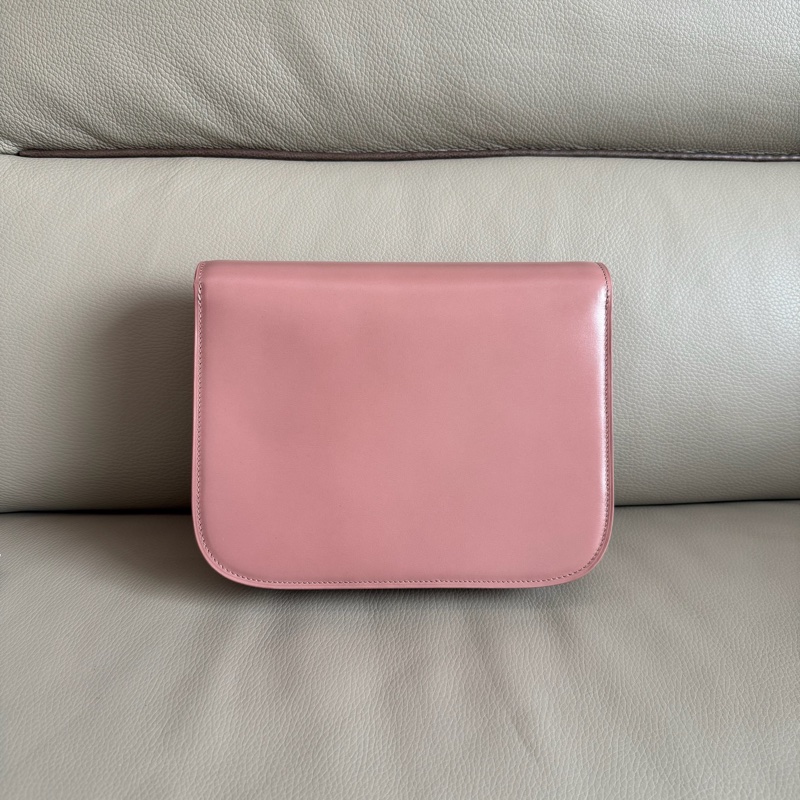 「M.Y精品」 Ce_line box 中號 豆腐包 classic 古典玫瑰粉-17