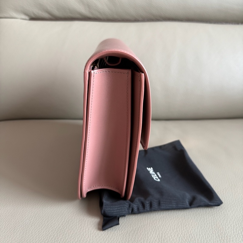 「M.Y精品」 Ce_line box 中號 豆腐包 classic 古典玫瑰粉-18