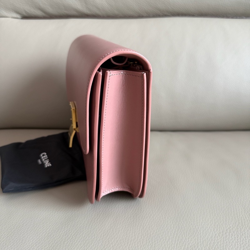 「M.Y精品」 Ce_line box 中號 豆腐包 classic 古典玫瑰粉-19