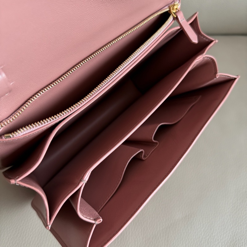 「M.Y精品」 Ce_line box 中號 豆腐包 classic 古典玫瑰粉-23