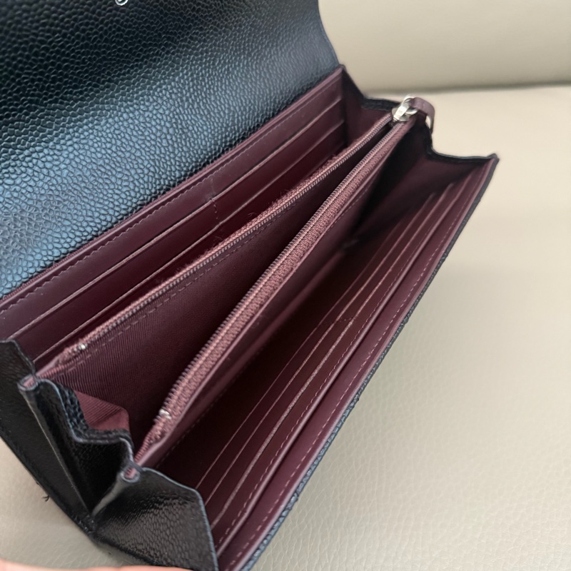 「M.Y精品」 Chanel 小香 荔枝牛皮 掀蓋長夾-9