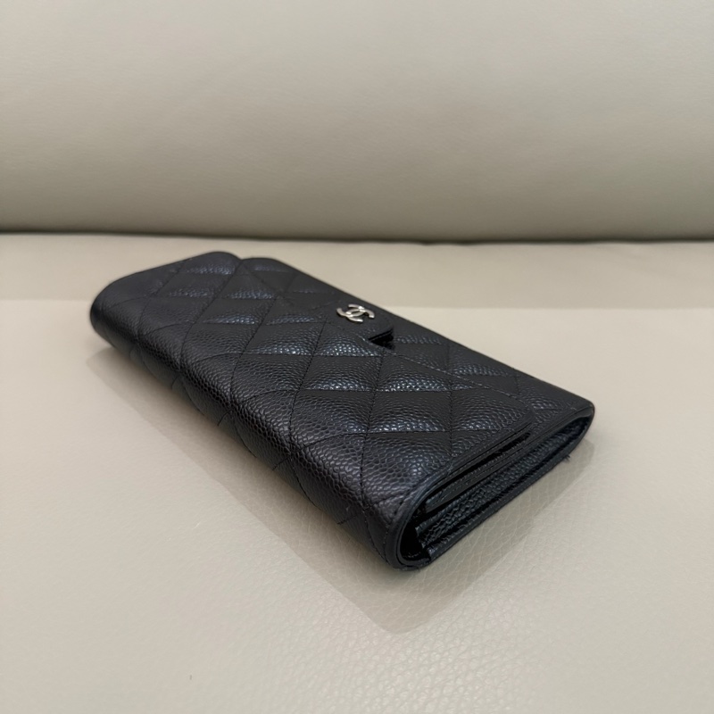 「M.Y精品」 Chanel 小香 荔枝牛皮 掀蓋長夾-13