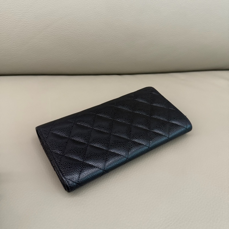 「M.Y精品」 Chanel 小香 荔枝牛皮 掀蓋長夾-14