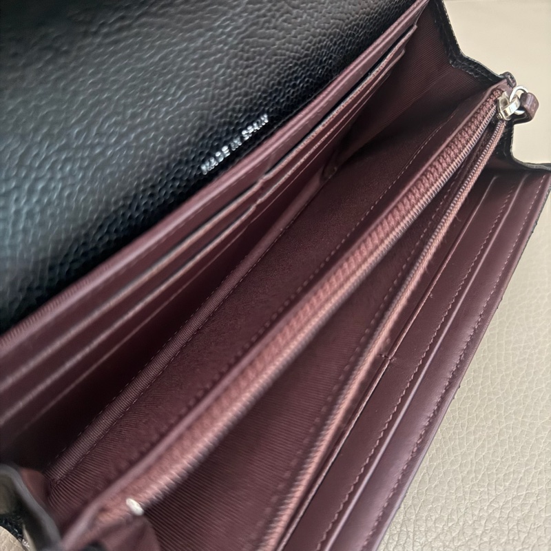 「M.Y精品」 Chanel 小香 荔枝牛皮 掀蓋長夾-19