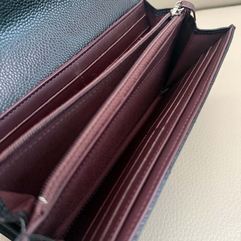 「M.Y精品」 Chanel 小香 荔枝牛皮 掀蓋長夾-20