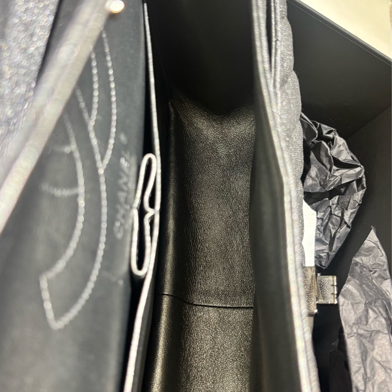 Chanel 2.55 灰星月徽章 中號-7