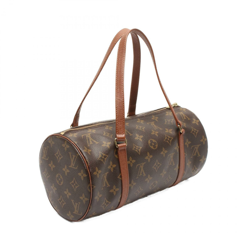 路易威登 Papillon 30 舊式單肩背包 M51365 Monogram 皮革 棕色 LV-1
