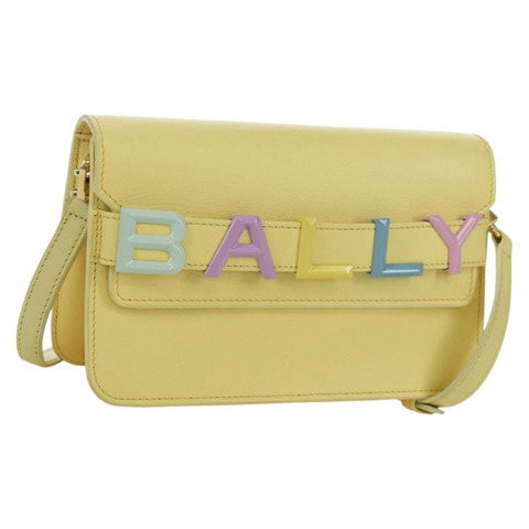 BALLY BALLY 標誌限量版包款，金色/黃色，正品 am11184SM