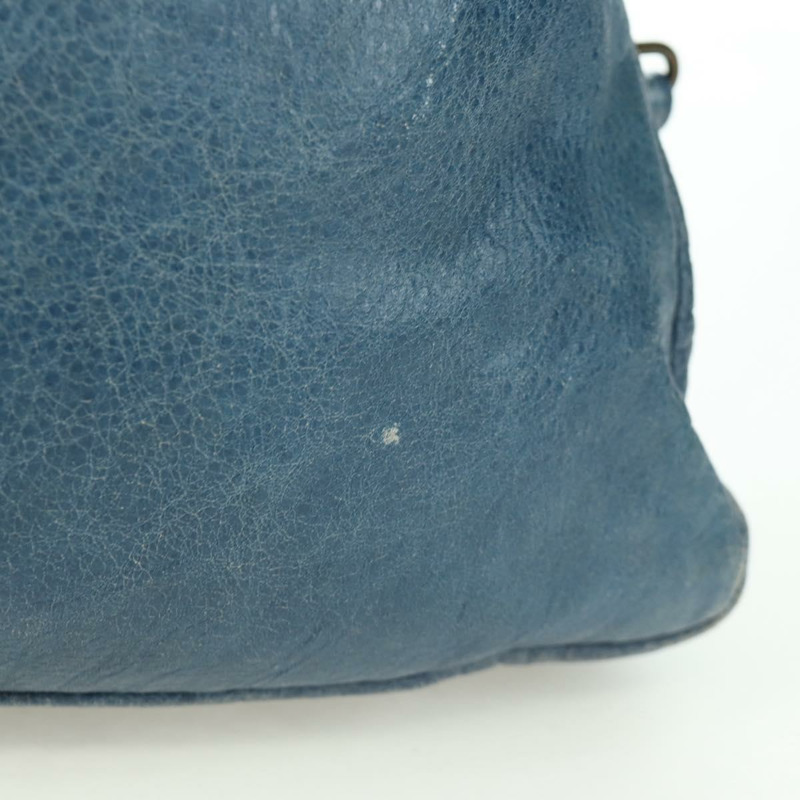 【日本直送】BALENCIAGA The Town 手提包 皮革 2way 藍色 240579 Auth am11151V-3