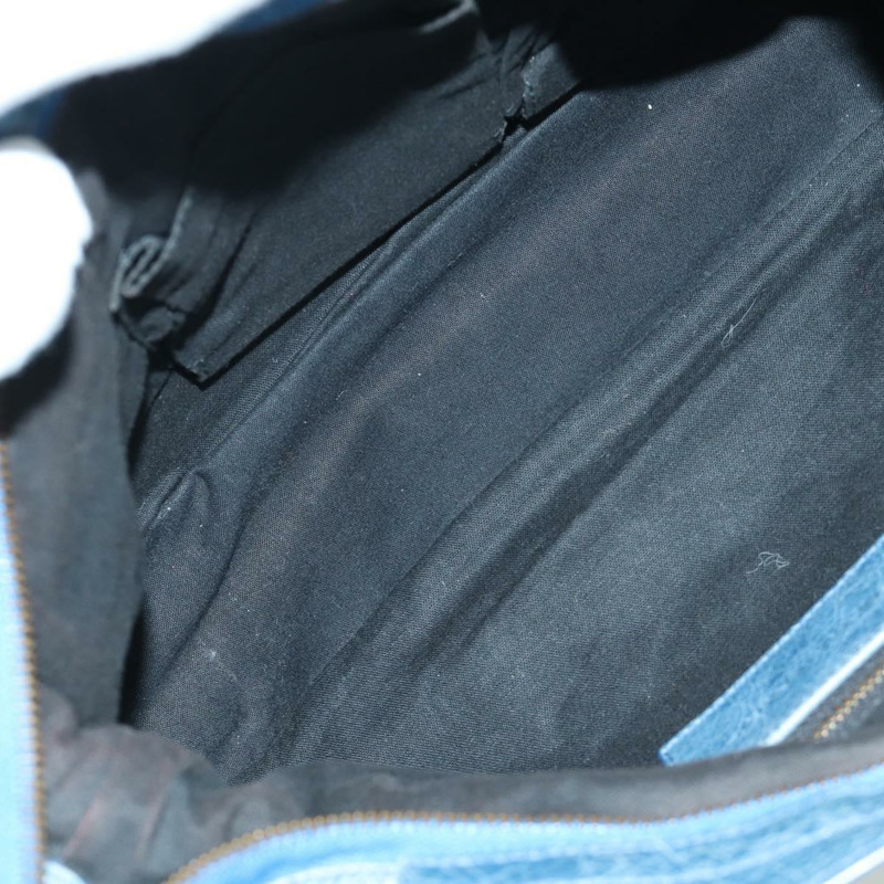 【日本直送】BALENCIAGA The Town 手提包 皮革 2way 藍色 240579 Auth am11151V-10