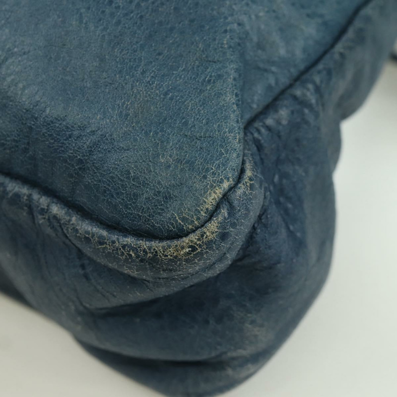 【日本直送】BALENCIAGA The Town 手提包 皮革 2way 藍色 240579 Auth am11151V-18