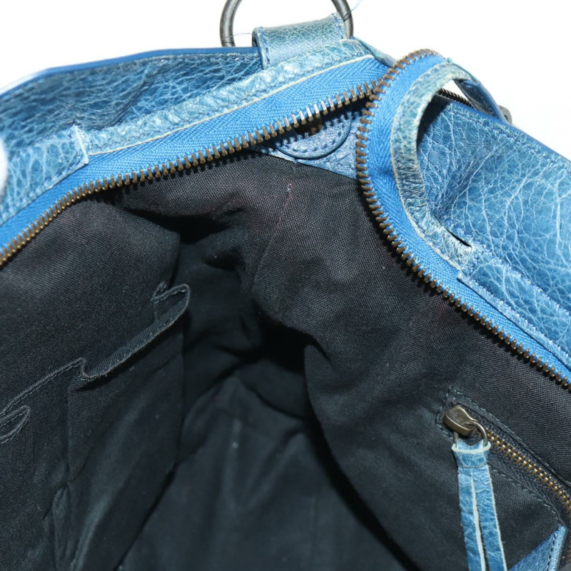 【日本直送】BALENCIAGA The Town 手提包 皮革 2way 藍色 240579 Auth am11151V-22