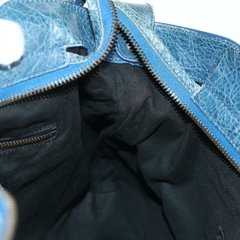 【日本直送】BALENCIAGA The Town 手提包 皮革 2way 藍色 240579 Auth am11151V-23