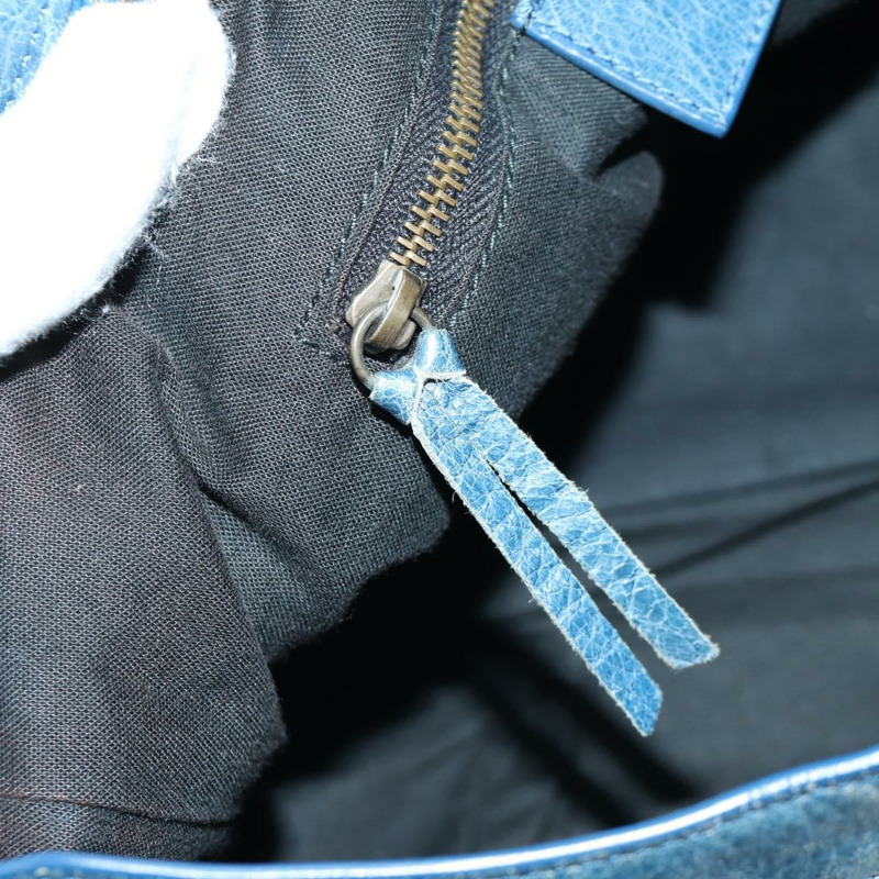 【日本直送】BALENCIAGA The Town 手提包 皮革 2way 藍色 240579 Auth am11151V-24