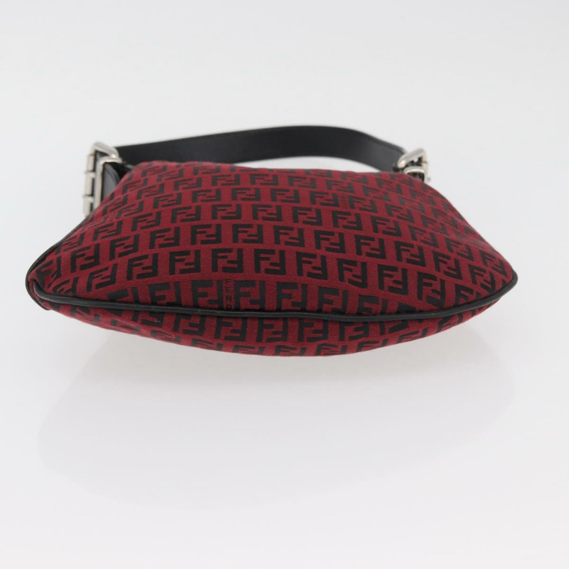 【日本直送】FENDI Zucchino帆布單肩包 紅色銀色 正品 174322V-4