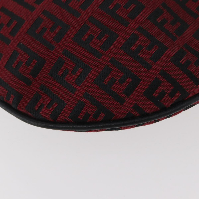 【日本直送】FENDI Zucchino帆布單肩包 紅色銀色 正品 174322V-15