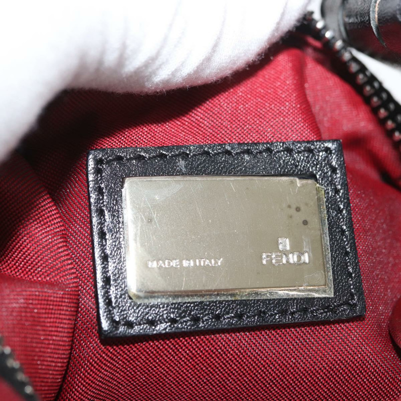 【日本直送】FENDI Zucchino帆布單肩包 紅色銀色 正品 174322V-18