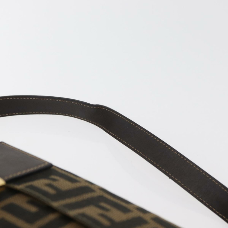 【日本直送】FENDI Zucca帆布Mamma Baguette單肩包 棕色/黑色 正品 YKZ832SM-7