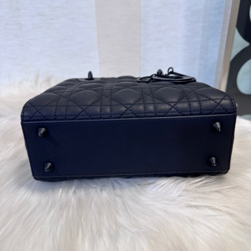[ 櫃價$215000 ］Dior Lady Dior 消光黑牛皮小號黛妃 My ABC-4
