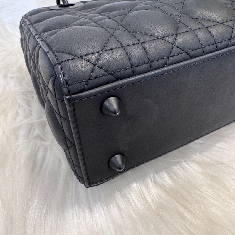 [ 櫃價$215000 ］Dior Lady Dior 消光黑牛皮小號黛妃 My ABC-5