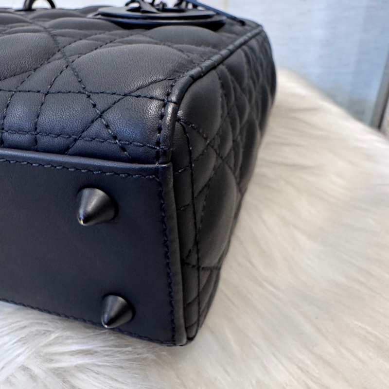 [ 櫃價$215000 ］Dior Lady Dior 消光黑牛皮小號黛妃 My ABC-6