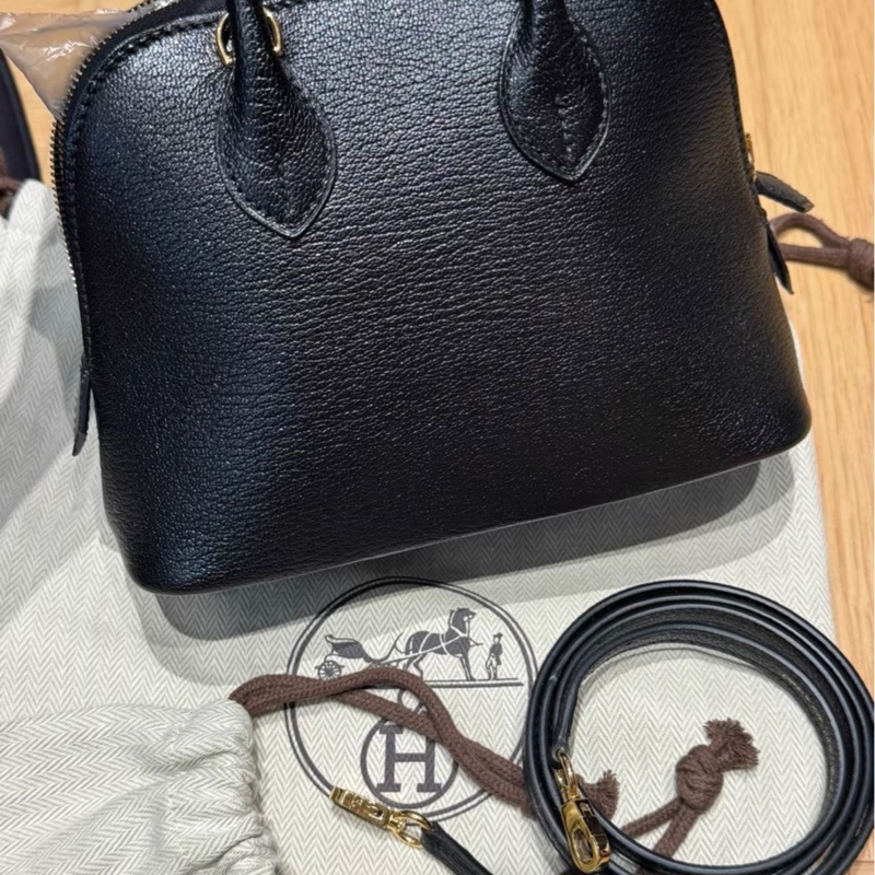 請先確認有貨再拍🩷  k刻有購証Hermes mini bolide 黑金-2
