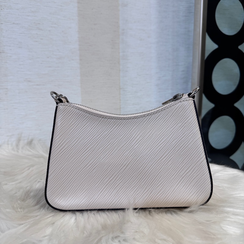 LV Marellini 石英白EPI防刮皮革肩斜背包 晶片款 近全新-5