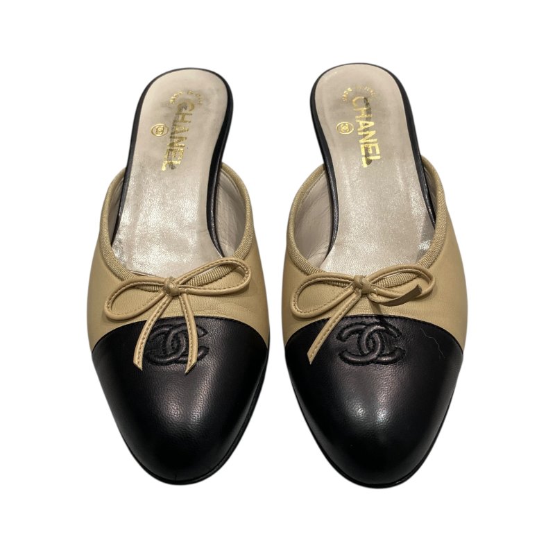 CHANEL 香奈兒 低跟涼鞋 羊皮-1