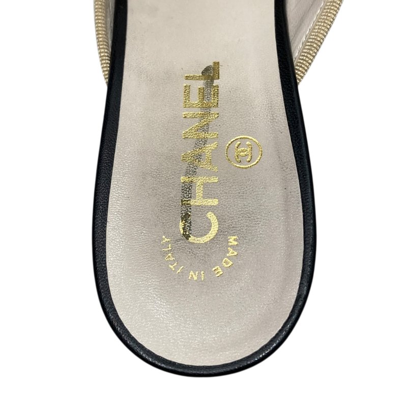 CHANEL 香奈兒 低跟涼鞋 羊皮-3