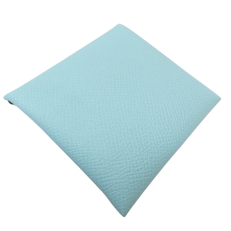 環礁藍 Epsom牛皮 Bastia 扣式零錢包 T刻【HERMES 愛馬仕】-3