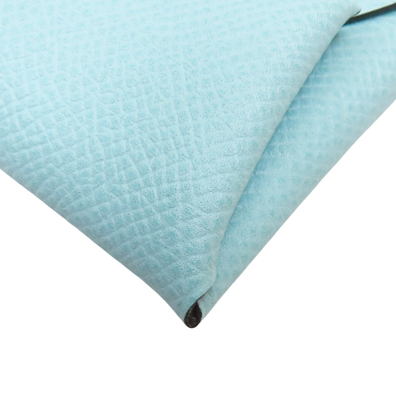 環礁藍 Epsom牛皮 Bastia 扣式零錢包 T刻【HERMES 愛馬仕】-9